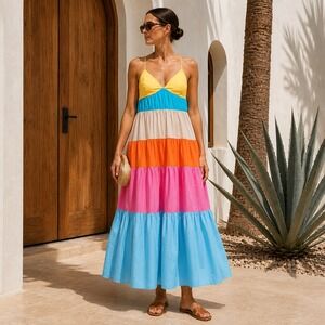 staud destiny dress blossom garden party STAUD, Destiny Dress for female in Blossom Garden Party, Size 6